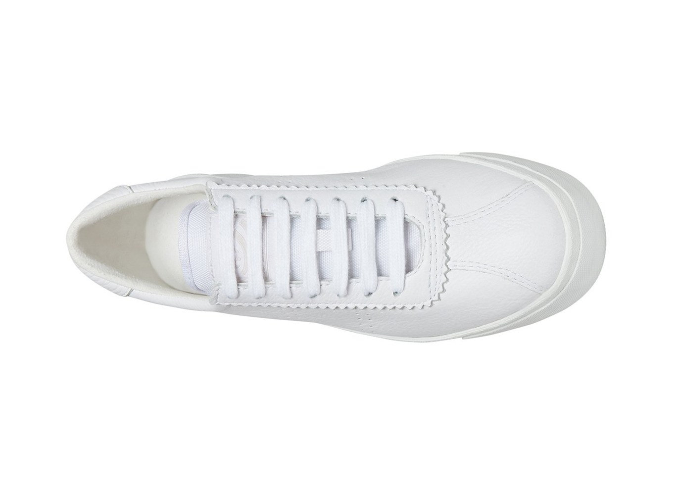 Superga Platform Womens - 2854 Club 3 Full Comfort Leather - White - HFGCW7043